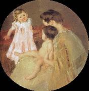 Mary Cassatt Mother and children USA oil painting artist